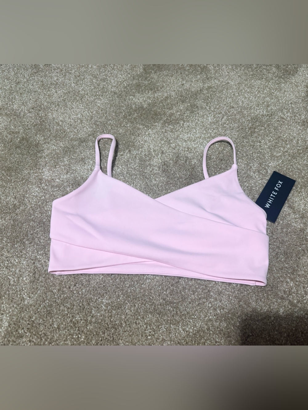 White Fox Boutique Pale Pink Wrap Bralette